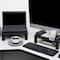 Mind Reader Black Small Plastic Monitor Riser Stand Set